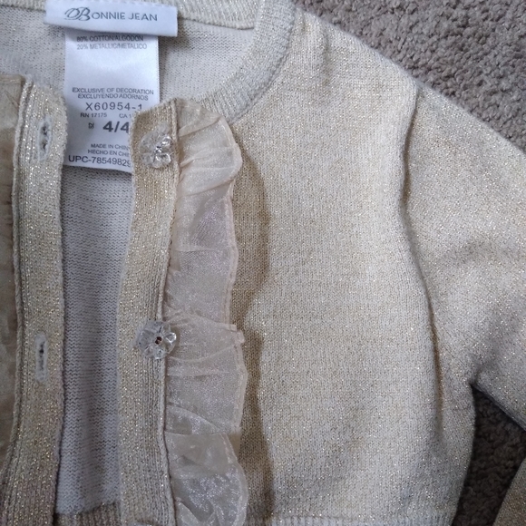 ⛔SOLD⛔Bonnie Jean Bolero style jacket / sweater - Picture 4 of 4